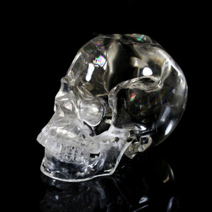 Optical Clear Quartz High Definition Crystal Skull Carving