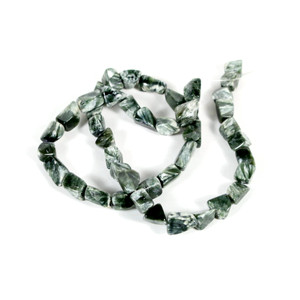 Seraphinite Tumbled Beads 10x8x12 mm Bead Strand