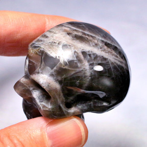 Black Moonstone Crystal Skull 1.75" Black Moonstone Crystal Skull 1.75"