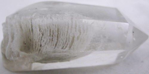 Raven's Carved Clear Quartz Pristine Amphibole Phantom Skull Wand 1