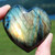 Labradorite Gemstone Heart