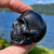 Raven's Carved Shungite Crystal Skull