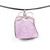 Kunzite Crystal Sterling Silver Wire Wrap Necklace Pendant
