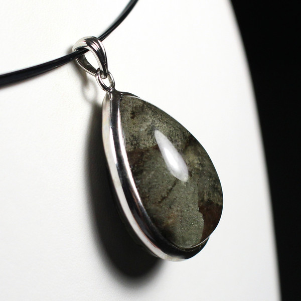 Garden Quartz Crystal Sterling Silver Necklace Pendant