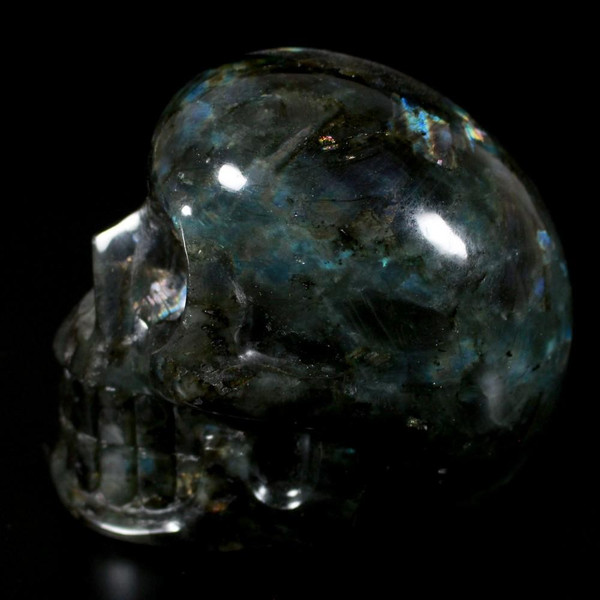 Labradorite Crystal Skull 4.6"