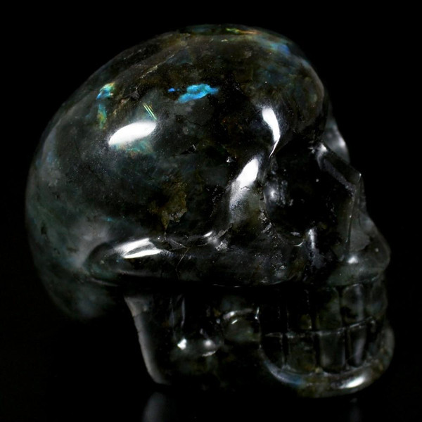Labradorite Crystal Skull 4.6"