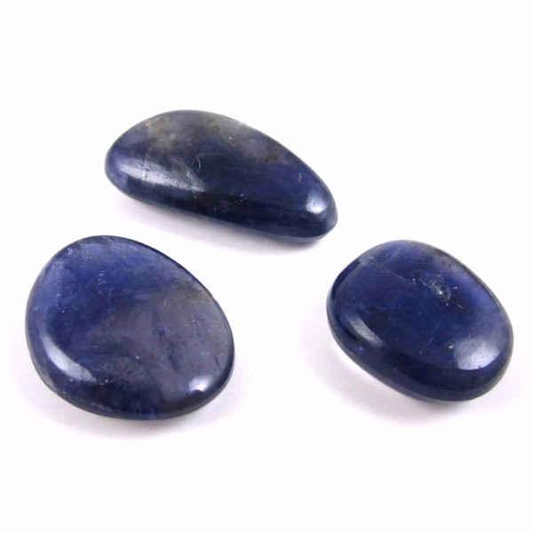 Blue Iolite Tumbled Stones 3 Pieces