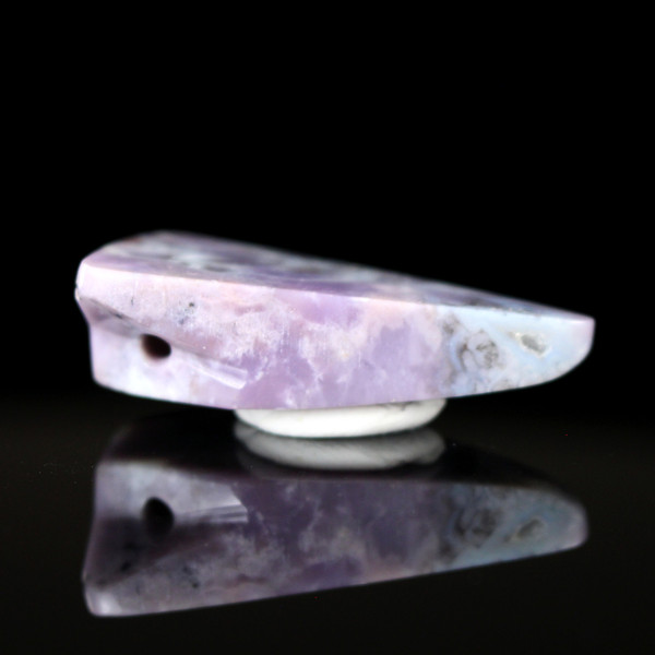 Purple Jasper Gemstone Carved Pendant Bead
