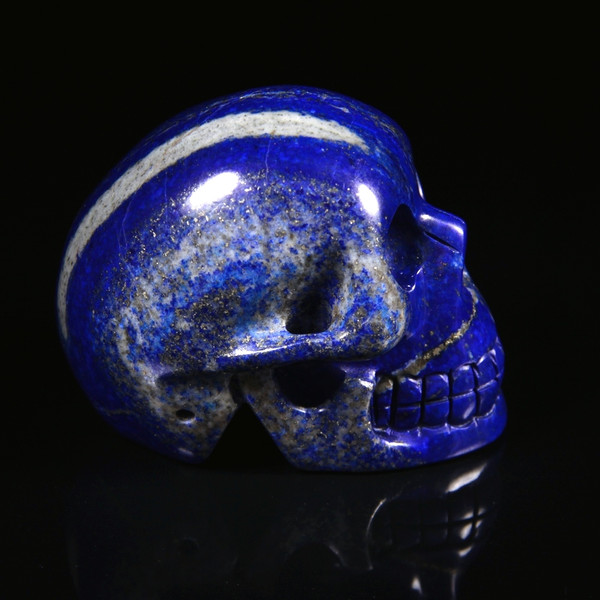 Blue Lapis Lazuli Crystal Skull 3"