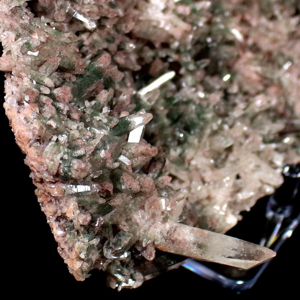 Himalayan Quartz Crystal Cluster Large Mineral Specimen - Chlorite & Kämmererite