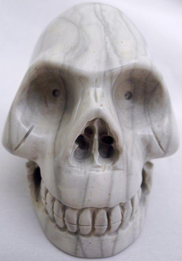 Raven's Polychrome Jasper Crystal Skull Madagascar