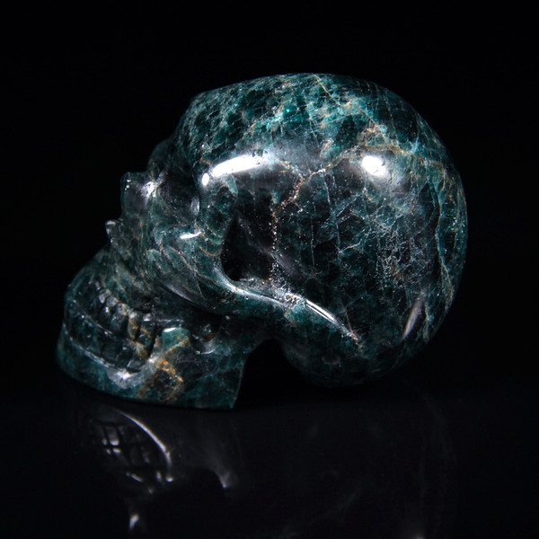 Blue Apatite Crystal Skull 3.1"