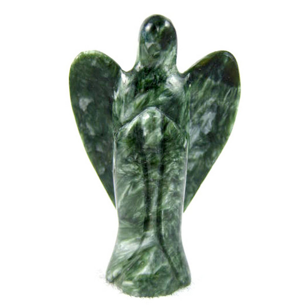 Seraphinite Angel Gemstone Crystal Figurine