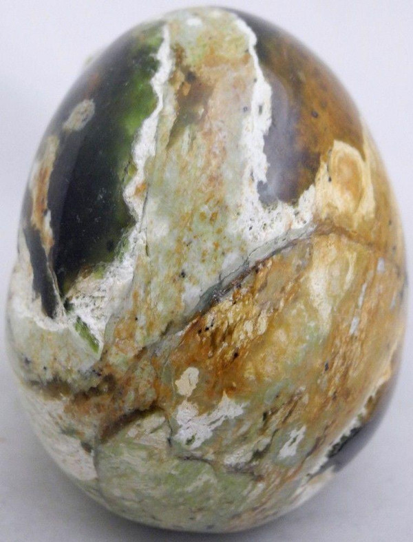 Raven's Gem Chrome Green Chalcedony Crystal Skull