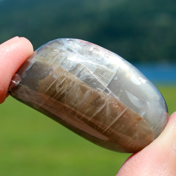 Black Moonstone Crystal Healing Tumbled Stone