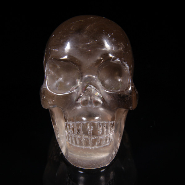Smoky Quartz Crystal Skull 3.25"