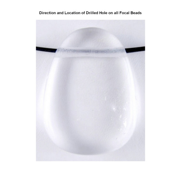 Quartz Crystal Gemstone Pendant Bead