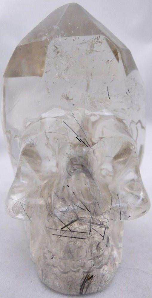 Raven's Rutilated/Tourmalinated Quartz Crystal Skull Generator