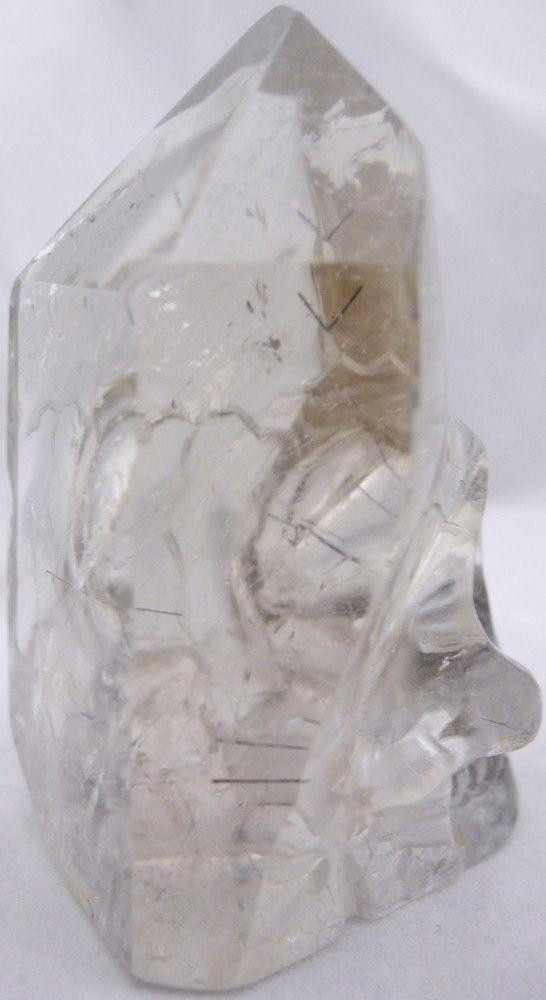 Raven's Rutilated Tourmalinated Quartz Crystal Skull Generator