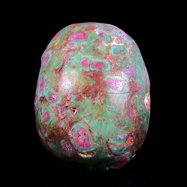 Raven's Carved Classic Style Ruby in Fuchsite Crystal Skull