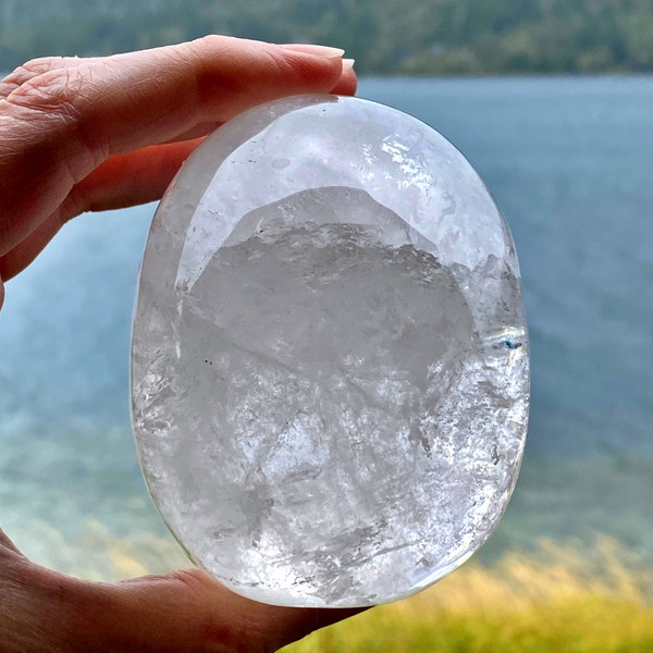 Raven's Carved Clear Quartz Singing Crystal Skull