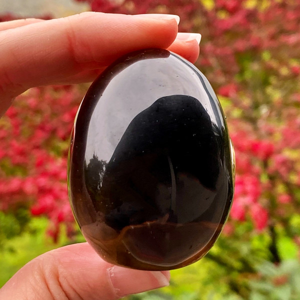 Raven's Deep Rich Color Gem Smokey Quartz Crystal Skull