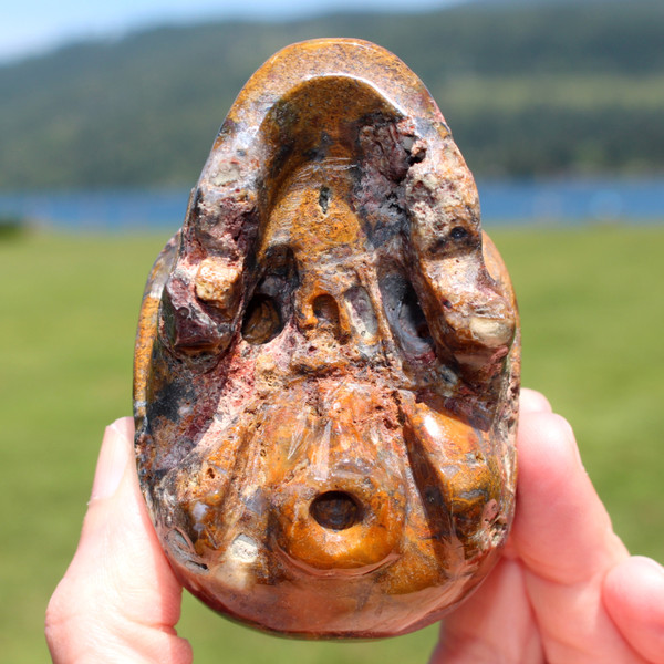 Rio Viejo Agate Crystal Skull 3.25"