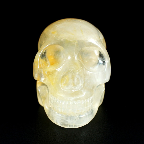 Golden Healer Quartz Crystal Skull 2.75"