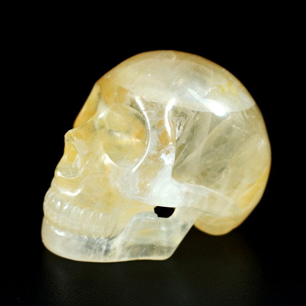 Golden Healer Quartz Crystal Skull 2.75"