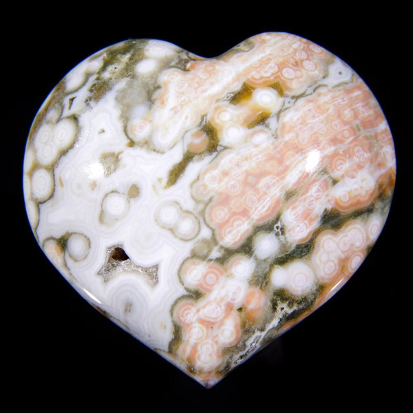 Large Ocean Jasper Crystal Gemstone Heart