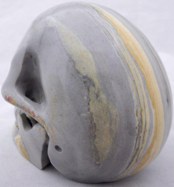 Raven's Carved Banded Jasper Crystal Skull