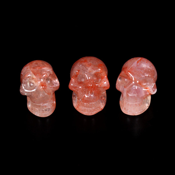 Red Hematoid Quartz Crystal Skulls