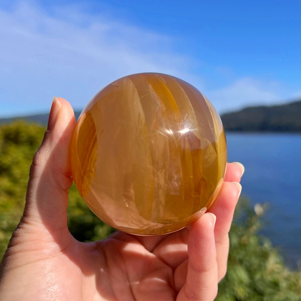 Golden Healer Star Quartz Gemstone Crystal Egg ~ Asterism