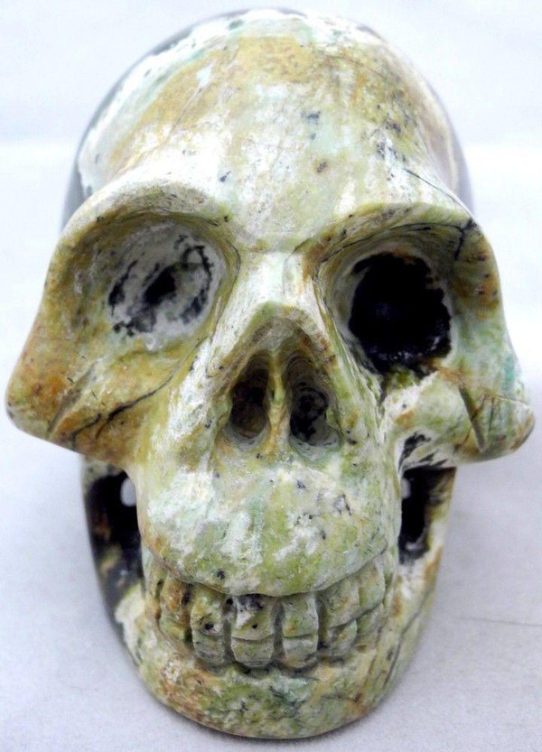 Raven's Chrome Chalcedony Crystal Skull