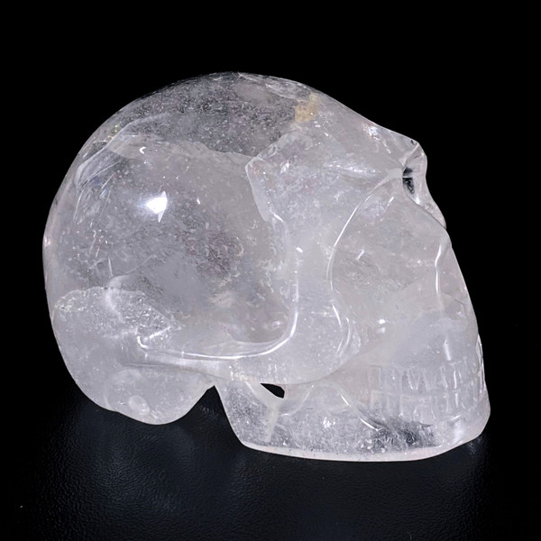 Raven's Carved Classic Style Quartz Crystal Skull