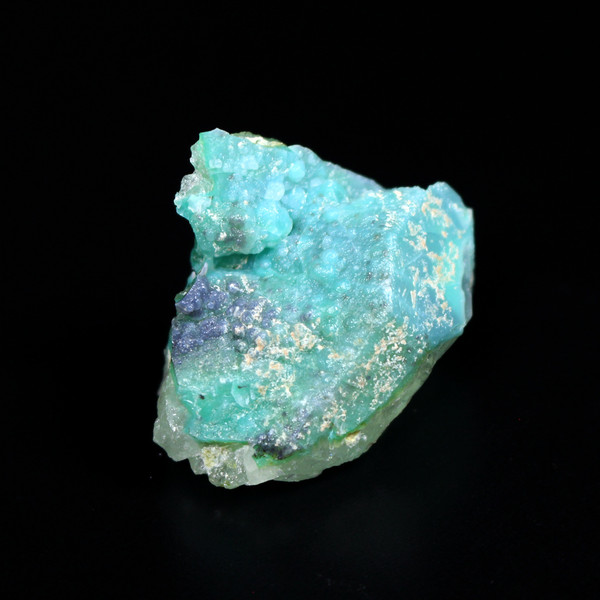 Blue Druzy Ajoite Quartz Crystal Mineral Specimen
