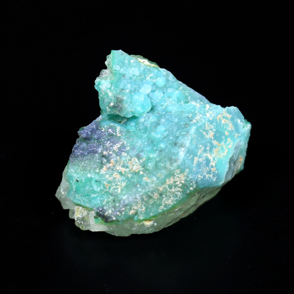 Blue Druzy Ajoite Quartz Crystal Mineral Specimen