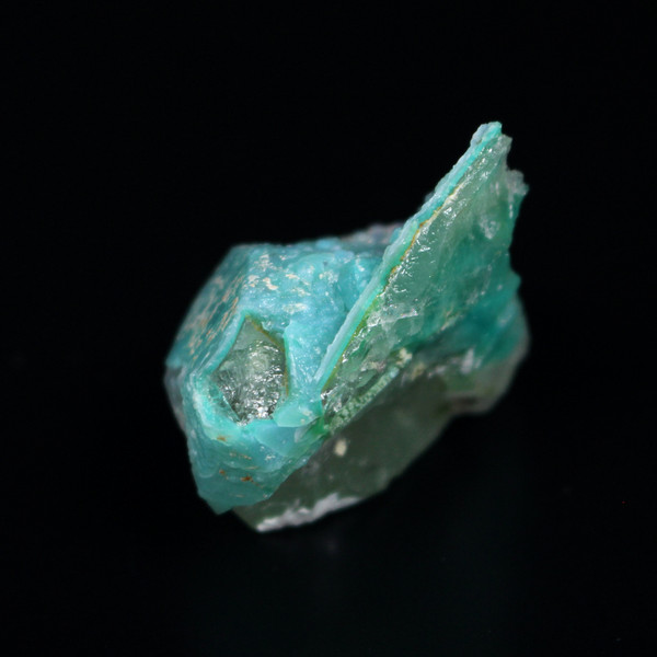 Blue Druzy Ajoite Quartz Crystal Mineral Specimen