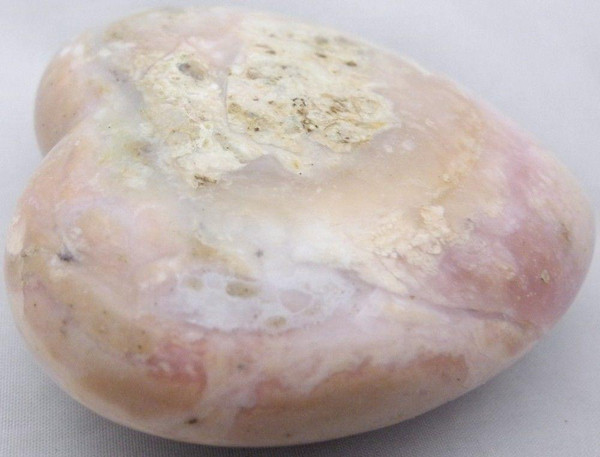Carved Pink Opal Heart