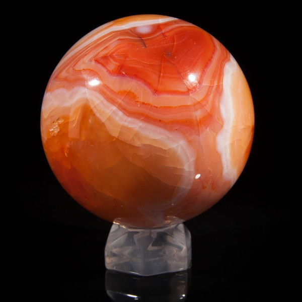 Carnelian Agate Gemstone Sphere Crystal Ball 60mm