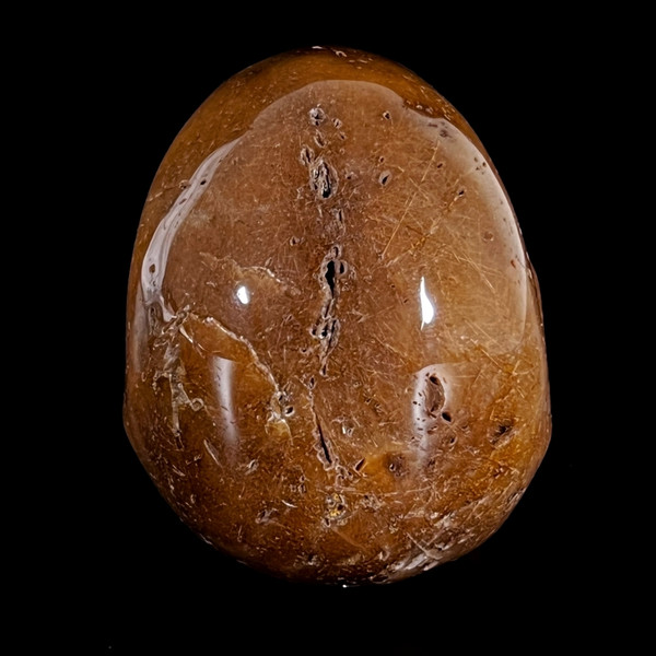 Raven's Hand Carved Rutilated Quartz Crystal Skull