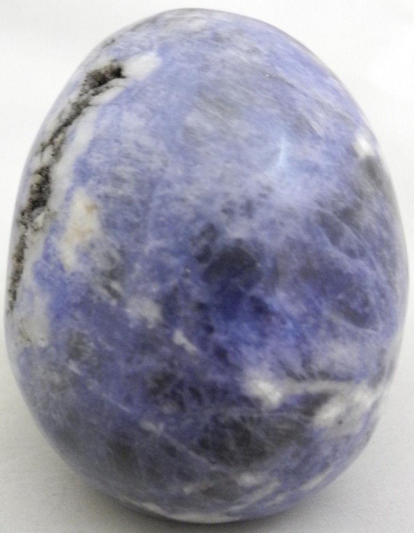 Raven's Carved Blue Sodalite Crystal Skull
