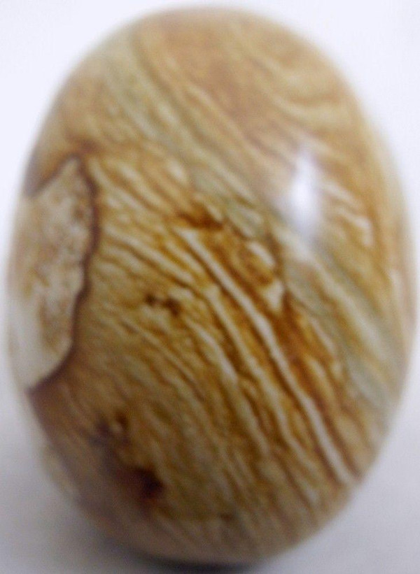 Raven's Hand Carved Picture Jasper Crystal Skull