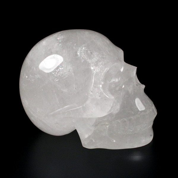 Himalayan Quartz Crystal Skull Life Size 7.25" inches