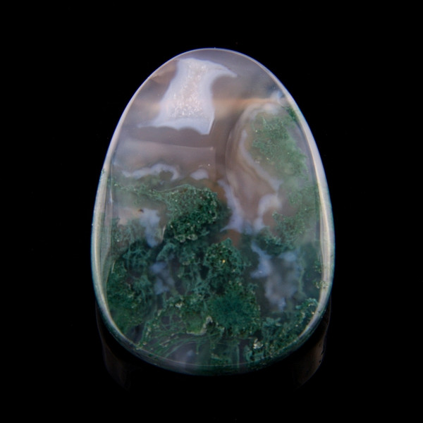 Moss Agate Gemstone Pendant Bead