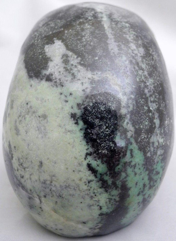 Raven's Green Grossular Garnet Crystal Skull Carving