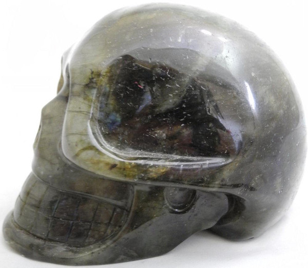 Raven's Colorful Labradorite  Crystal Skull