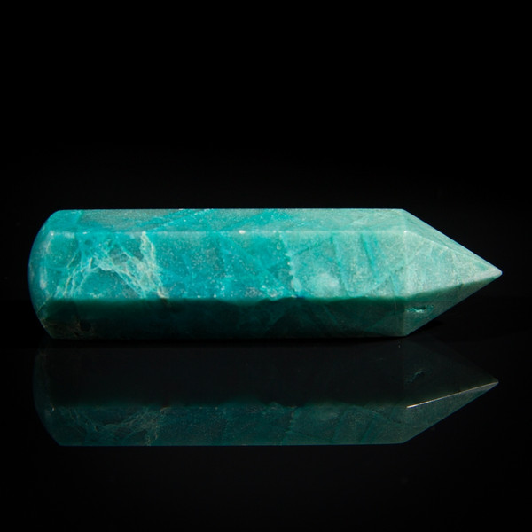 3" Gem Silica Chrysocolla Crystal Wand Peru