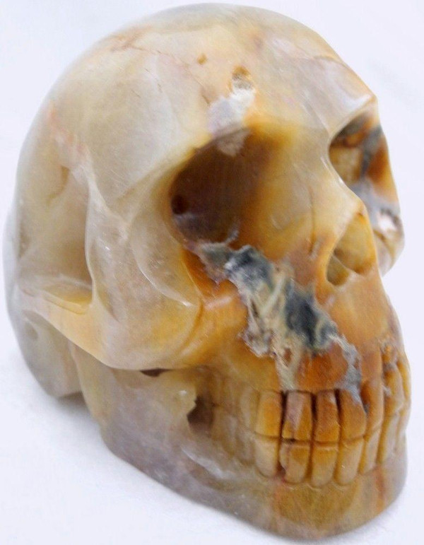 Raven's Rutilated Quartz Crystal Skull