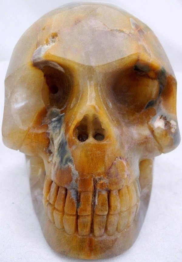 Raven's Rutilated Quartz Crystal Skull
